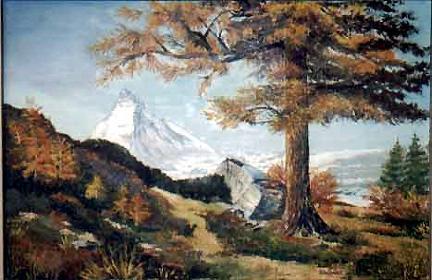 matterhorn The Matterhorn from memory. Dad was from Switzerland, but from the north, near the Rhine, not near the Alps.