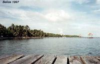bay Photos from our November 1997 Trip to Belize. This is a view from Ambergris Cay. We'll show underwater photos first.
