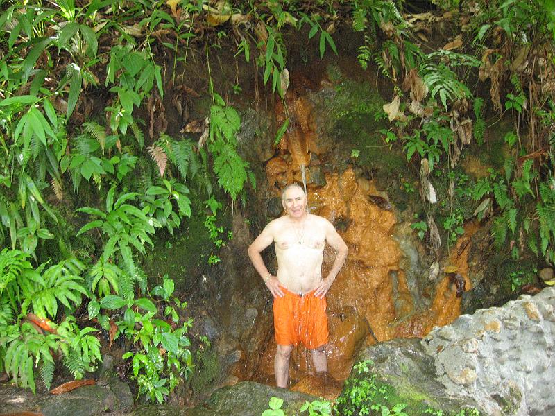 IMG_0823 I enjoy the hot spring shower. It was in it's pool that I found the tiny frog.