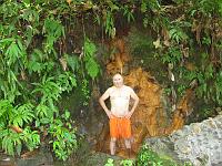 IMG_0823 I enjoy the hot spring shower. It was in it's pool that I found the tiny frog.