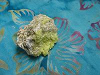 IMG_0890 One mineral: This is from a hot spring in Soufriere in the south, on the Caribbean coast.  You can see the sulphur and limestone.