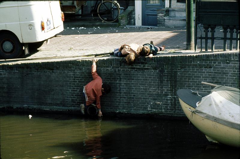 Leiden_boys_at_canal Can you ever keep boys away from water?