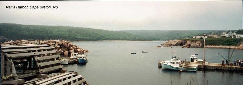 5-neilsharbor Neil's Harbor is at the eastern end of the Cabot Trail. The fog rolled in as we arrived.