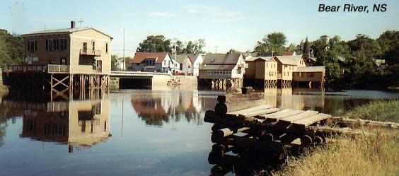 bearriver Bear River, Nova Scotia: We only drove through Bear River, which is the center of the only Native American territory in Nova Scotia. The buildings here are on stilts. There's an interesting performance center, Oakdene, where I would have had the chance to perform at an open mic if we had been there on the right day of the week.