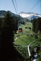 cable_car At Mürren you take a cable car to the peak.  This car was departing as we arrived.