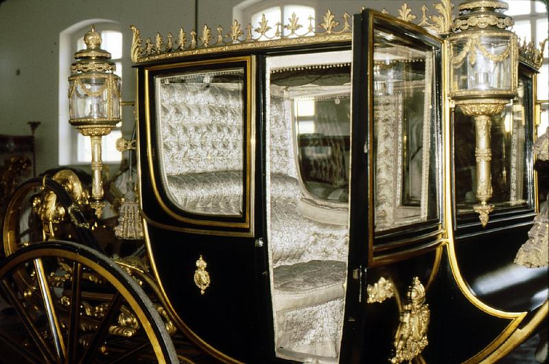 coach_interior Personal Coupé built by the court saddler in 1872; used for foreign potentates in bad weather and for archdukes and archduchesses.