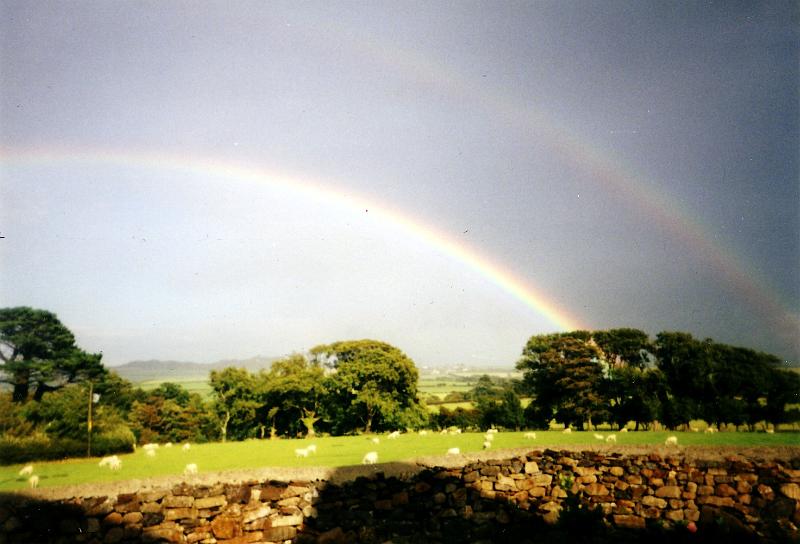 06_double_rainbow A fantastic double rainbow over Drws y Coed (photo by our daughter Mathilda, taken on her 1994 visit).